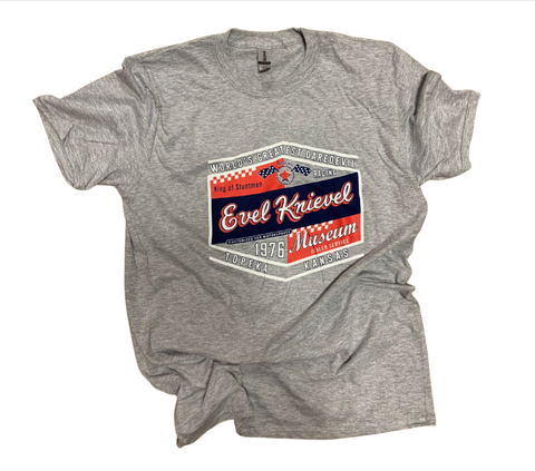 Grey Evel Knievel Museum T-Shirt